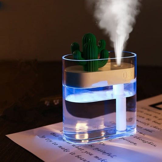 CactuMist | Compact Cool Mist Humidifier for Bedroom Air Quality 0