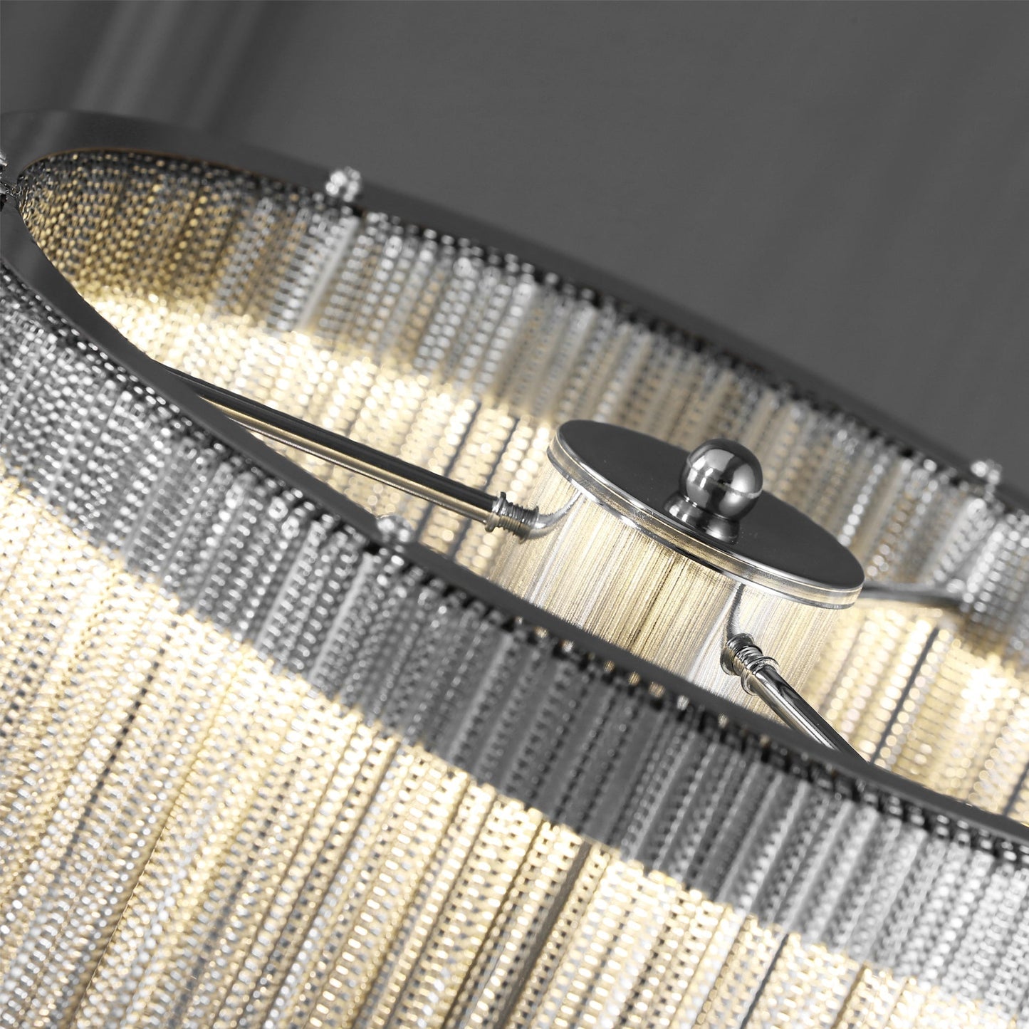 ChicGlow - Table Lamp with Sophisticated Tassel Details and Ambient Lighting