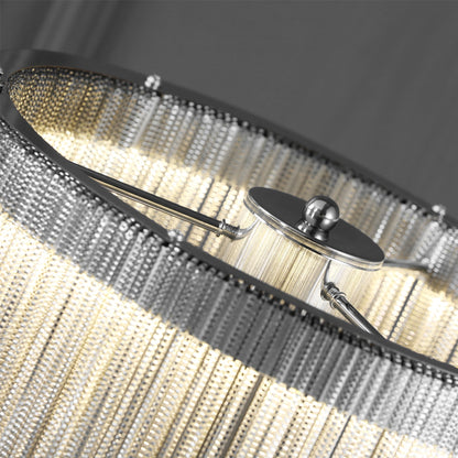 ChicGlow - Table Lamp with Sophisticated Tassel Details and Ambient Lighting