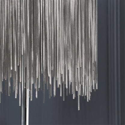 ChicGlow - Table Lamp with Sophisticated Tassel Details and Ambient Lighting