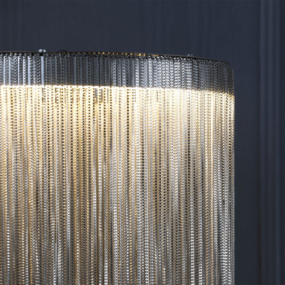 ChicGlow - Table Lamp with Sophisticated Tassel Details and Ambient Lighting