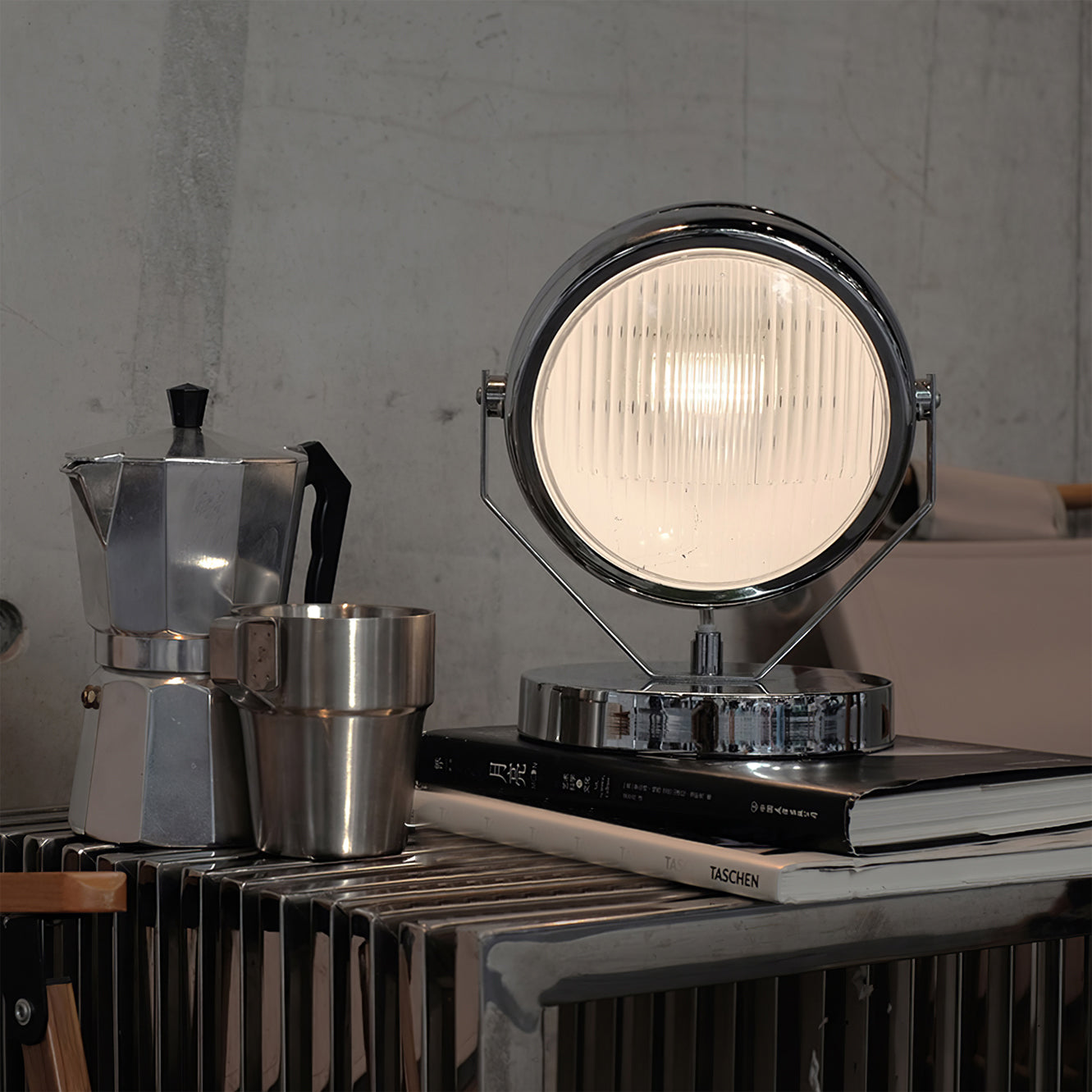 GlassMetal – Modern LED Table Lamp with Sleek Design