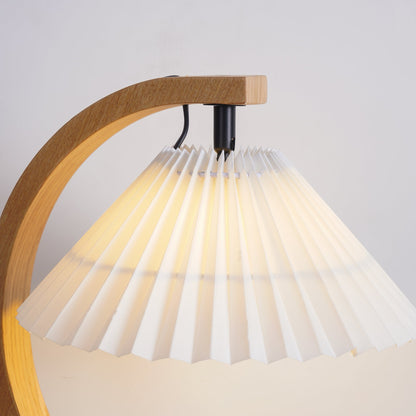WoodFlow - Lampe de table avec des courbes naturelles et un design en bois