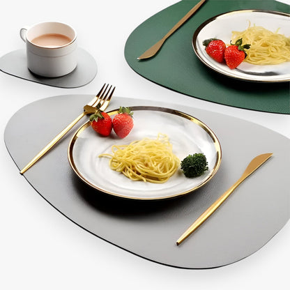 CasaVerde | Faux Leather Placemats – Reversible Dining Set for Stylish Table Settings 2