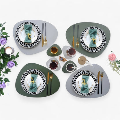 CasaVerde | Faux Leather Placemats – Reversible Dining Set for Stylish Table Settings 3