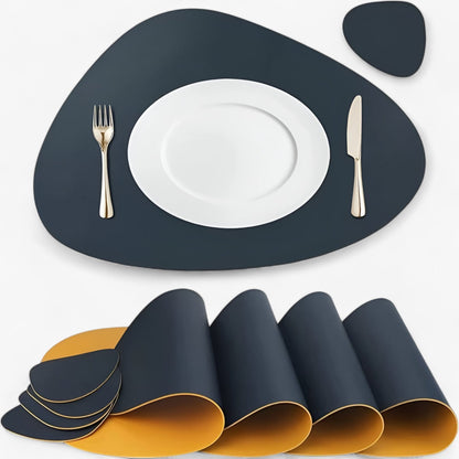 CasaVerde | Faux Leather Placemats – Reversible Dining Set for Stylish Table Settings 4