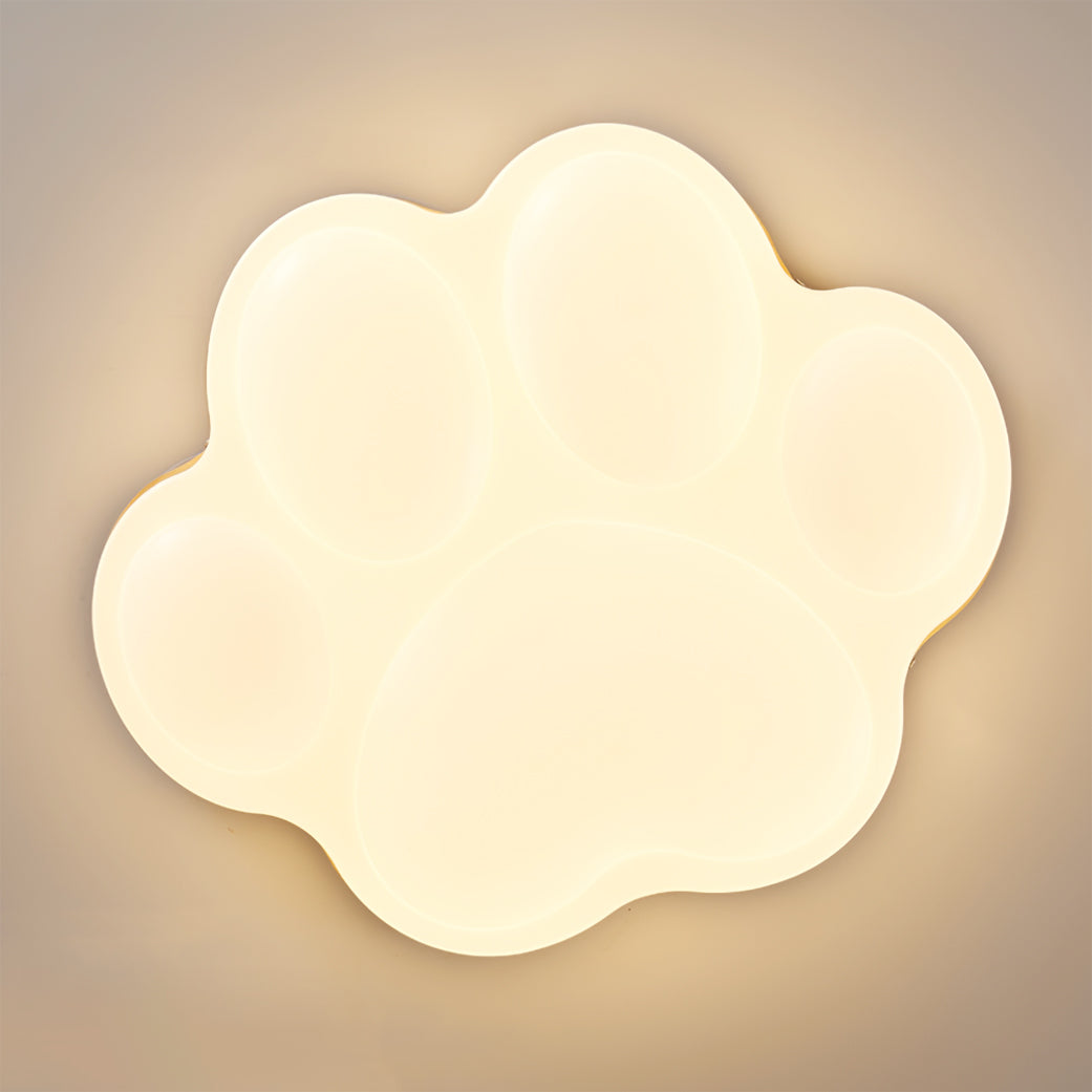 KittyLuxe - Lámpara de Techo con Diseño de Patita de Gato Juguetona y Brillo Sutil