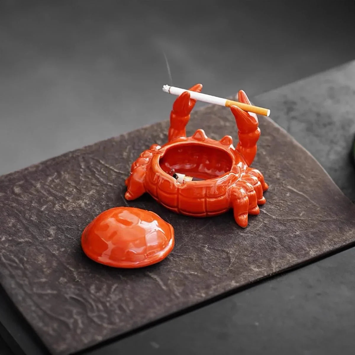 CeramiQ | Elegant Unique Crab Design Ceramic Ashtray for Stylish Décor 4