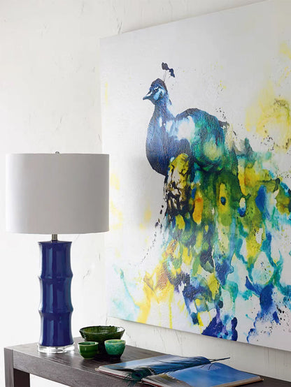 GlowCeramic - Lampada da Tavolo con Forma Ceramica Elegante e Radianza Morbida