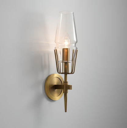 GoldGleam – Elegant Black and Gold Wall Lamp for a Luxe Look