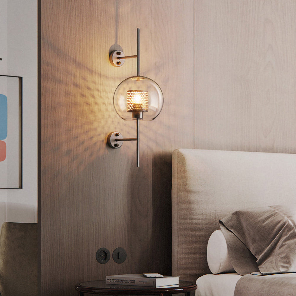 CrystalBeam – Lámpara de Pared de Vidrio Iluminada para una Iluminación Estilosa