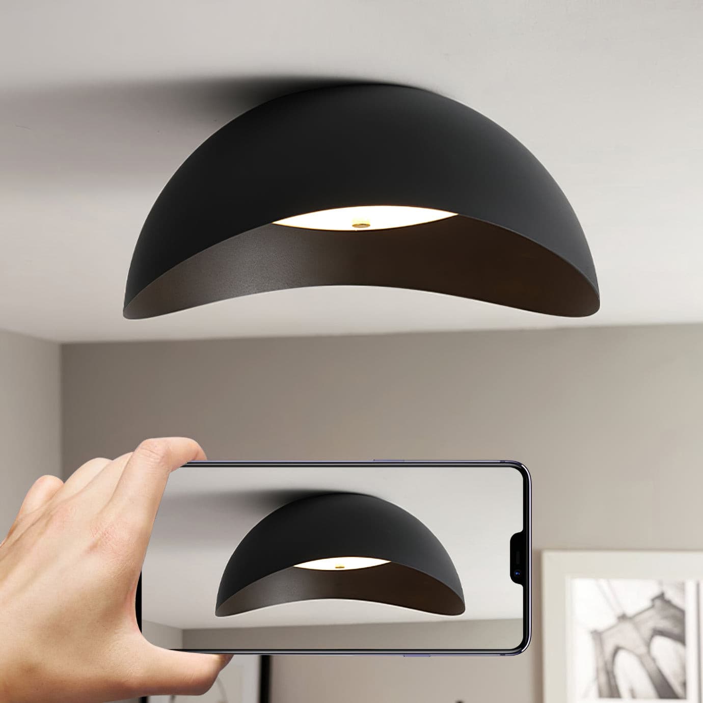 CircleLuxe - Moderne LED Loftlampe med Elegant Halo Form