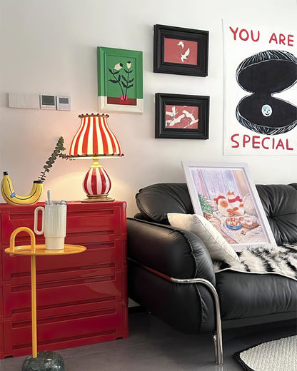 JollyGlow - Bordlampe med cirkuselementer og livlig belysning