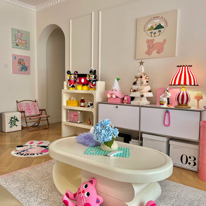 JollyGlow - Bordlampe med cirkuselementer og livlig belysning