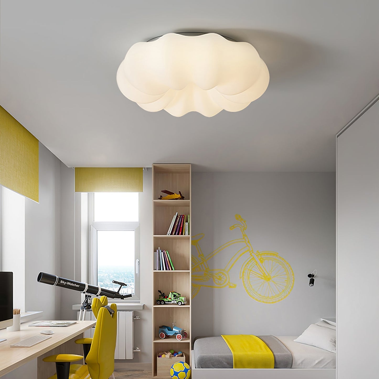 ZenLuxe - Lampada da soffitto con sottile influenza giapponese e illuminazione calda