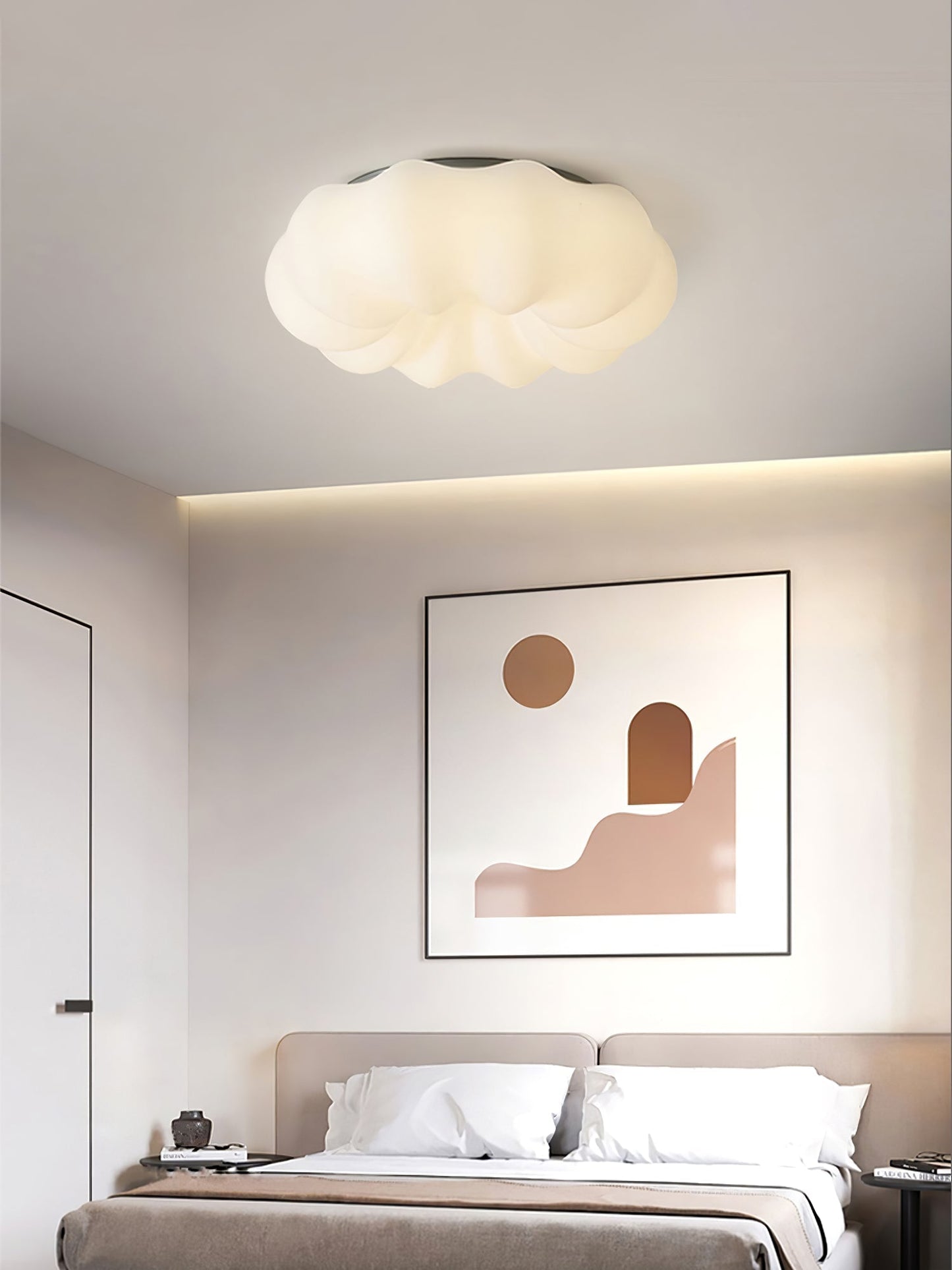 ZenLuxe - Lampada da soffitto con sottile influenza giapponese e illuminazione calda