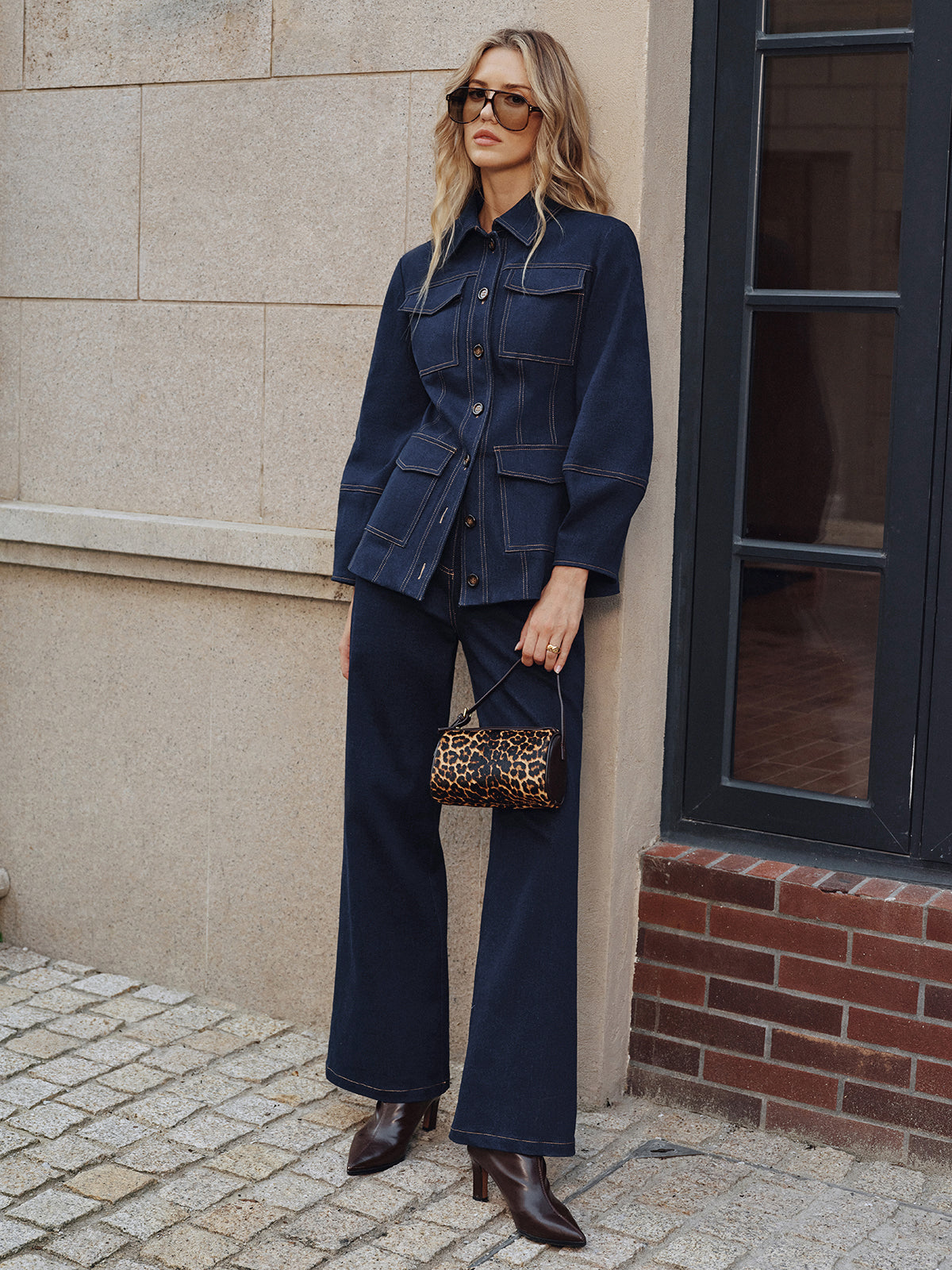 Contrast Stitching Denim Jacket 3