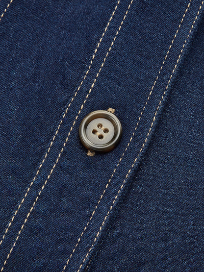 Contrast Stitching Denim Jacket 7