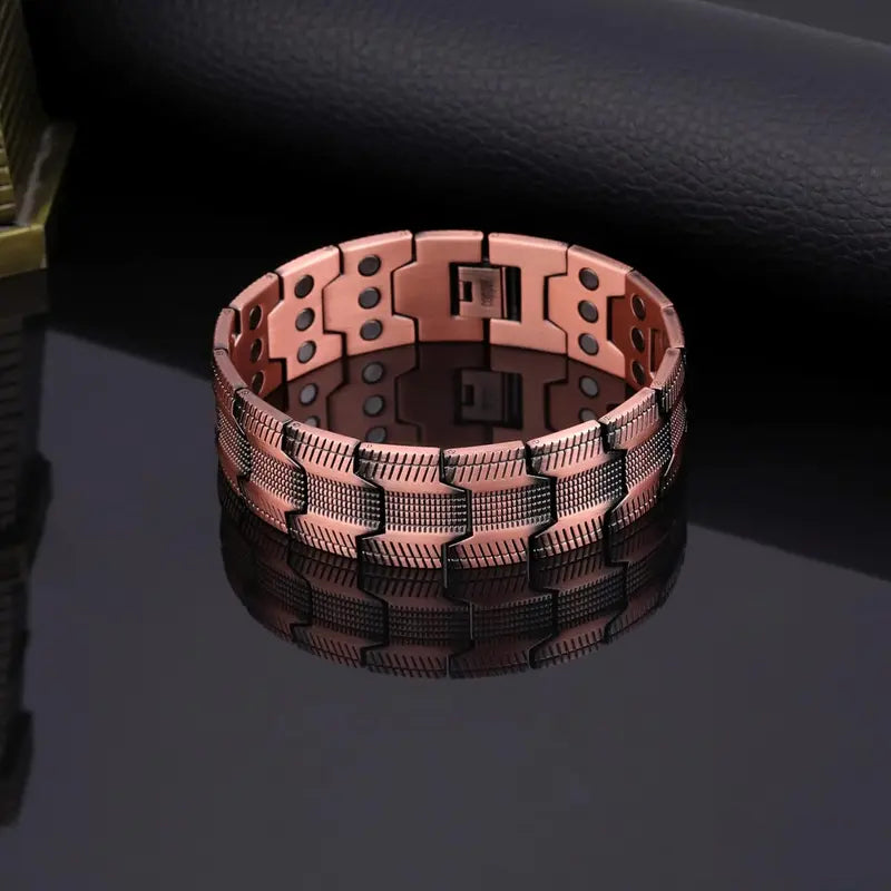 CopperWave | Elegant Magnetic Copper Wellness Bracelet for Energy Balance 3