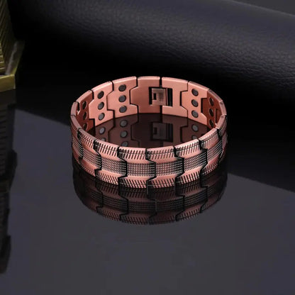 CopperWave | Elegant Magnetic Copper Wellness Bracelet for Energy Balance 3