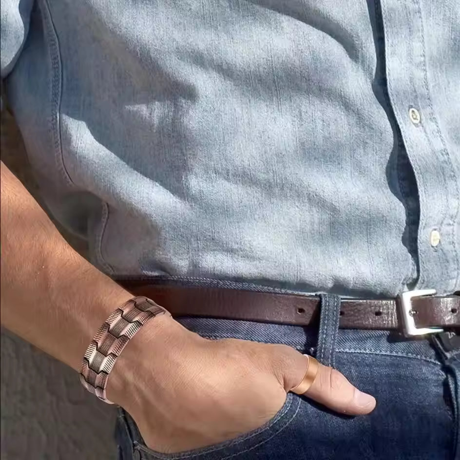 CopperWave | Elegant Magnetic Copper Wellness Bracelet for Energy Balance 4