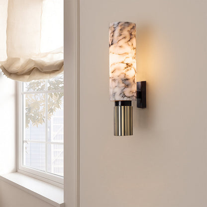 Copper stone wall lamp 2