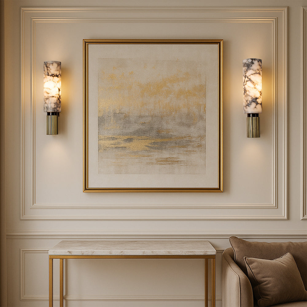 Copper stone wall lamp 7