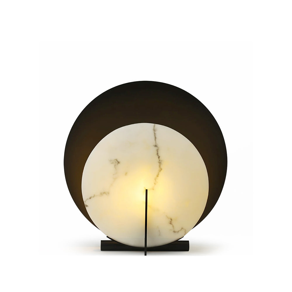 MoonLuxe – Elegant Alabaster Disk Lamp