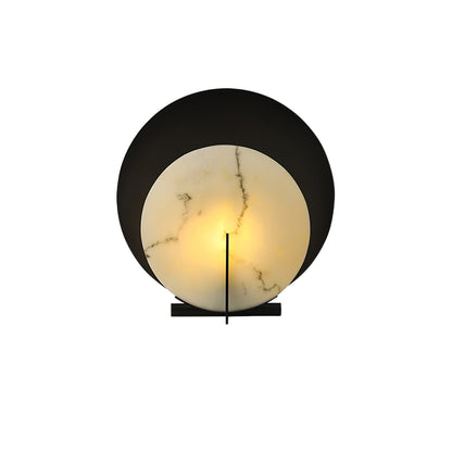 MoonLuxe – Elegant Alabaster Disk Lamp