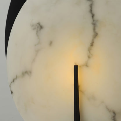 MoonLuxe – Elegant Alabaster Disk Lamp