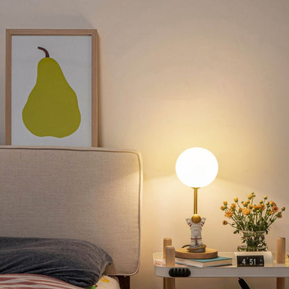 MoonGlow - Kreativ Bordlampe med Måneform og LED Lys