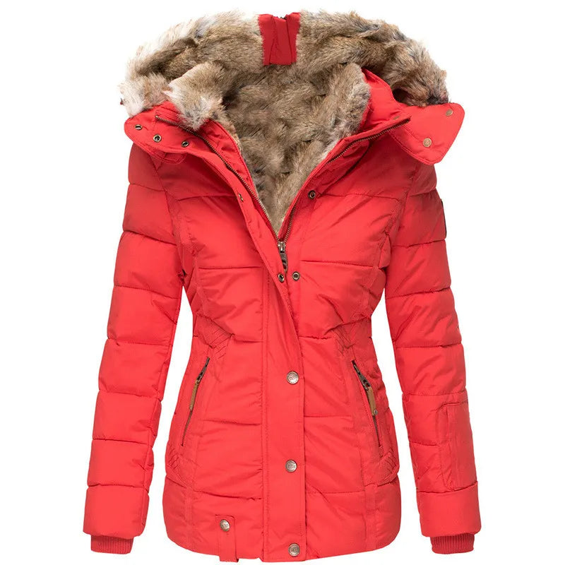 SnowVelvet - Chaqueta de Moda de Piel Sintética Suave