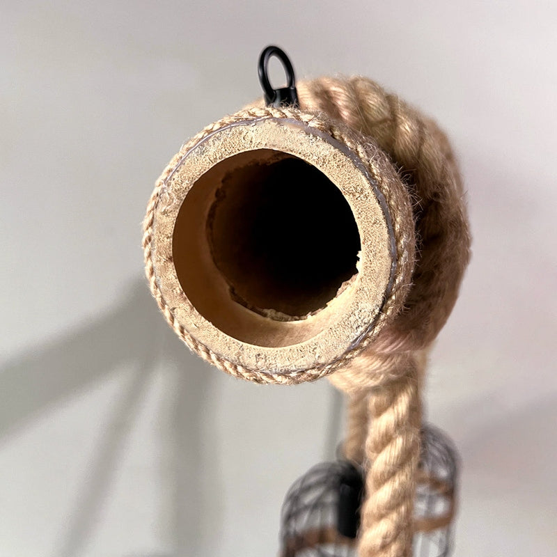 TimberGlow - Retro Wooden Ceiling Light