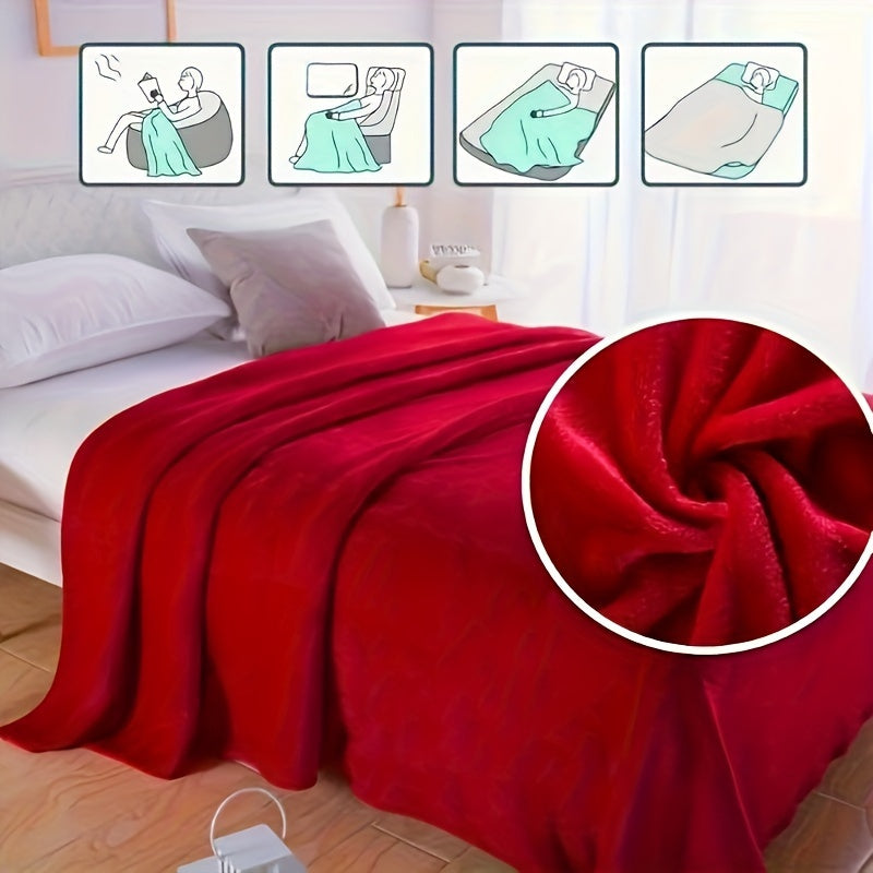 SnuggleWave - Coperta in Pile Morbido per Divano e Viaggi