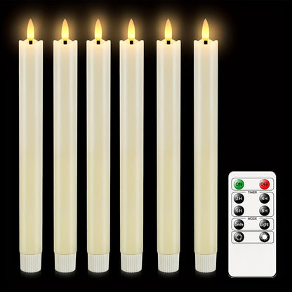 CandleLuxe – 6 LED Taper Candles with Remote for Luxurious Event Lighting