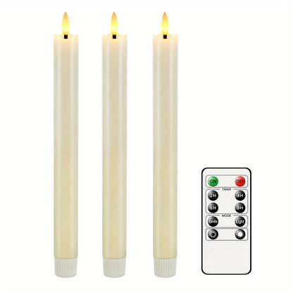 CandleLuxe – 6 LED Taper Candles with Remote for Luxurious Event Lighting