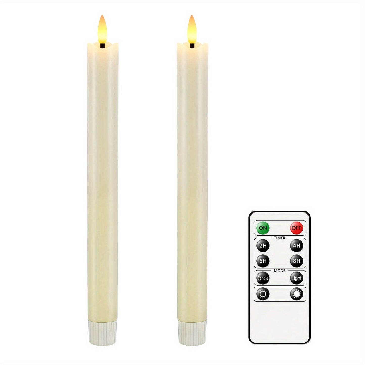 CandleLuxe – 6 LED Taper Candles with Remote for Luxurious Event Lighting