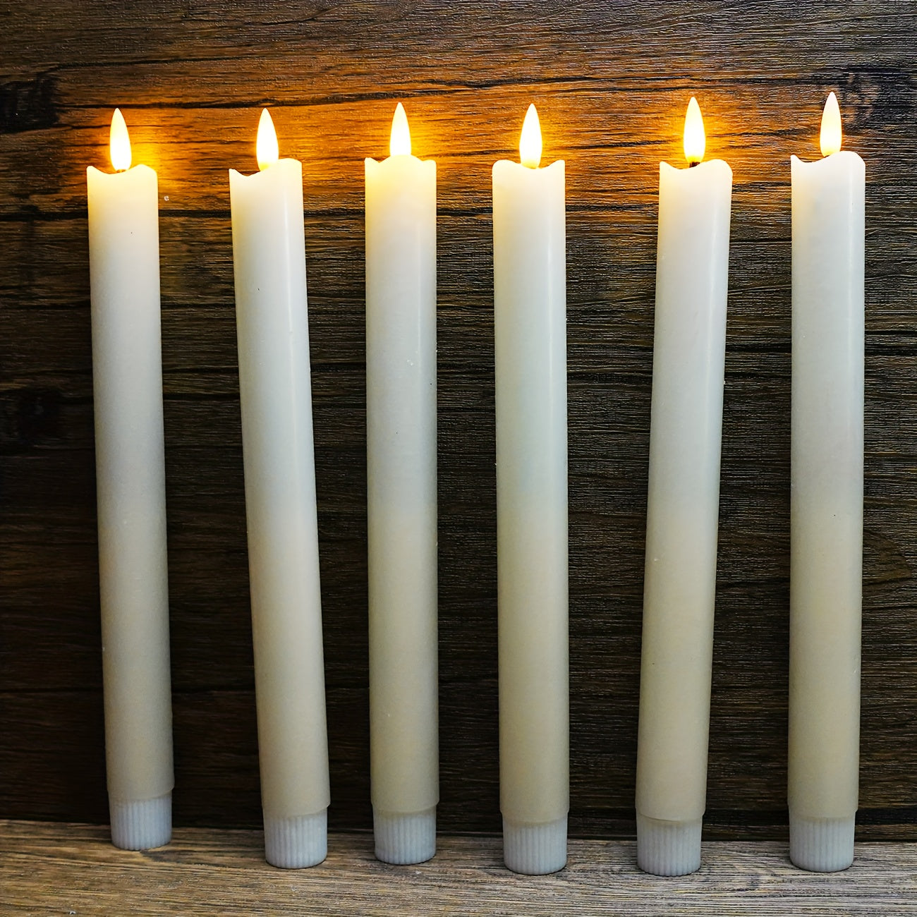 CandleLuxe – 6 LED Taper Candles with Remote for Luxurious Event Lighting