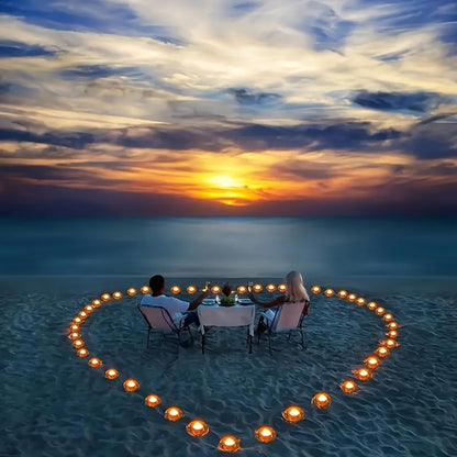 RadiantCrystal - Gennemsigtig europæisk lysestage sæt