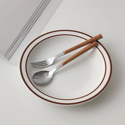 TimberBite - Elegancki 3-częściowy zestaw sztućców