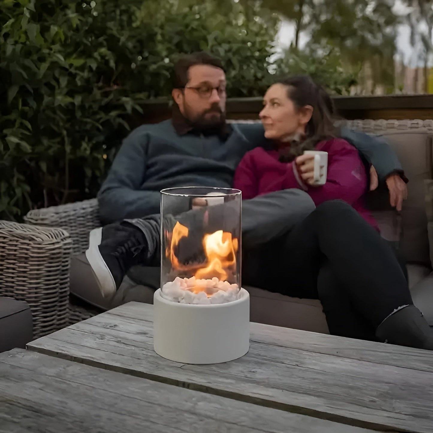 Portable Mini Fireplace - Stylish Outdoor Heater with Clean Bioethanol Fuel-2