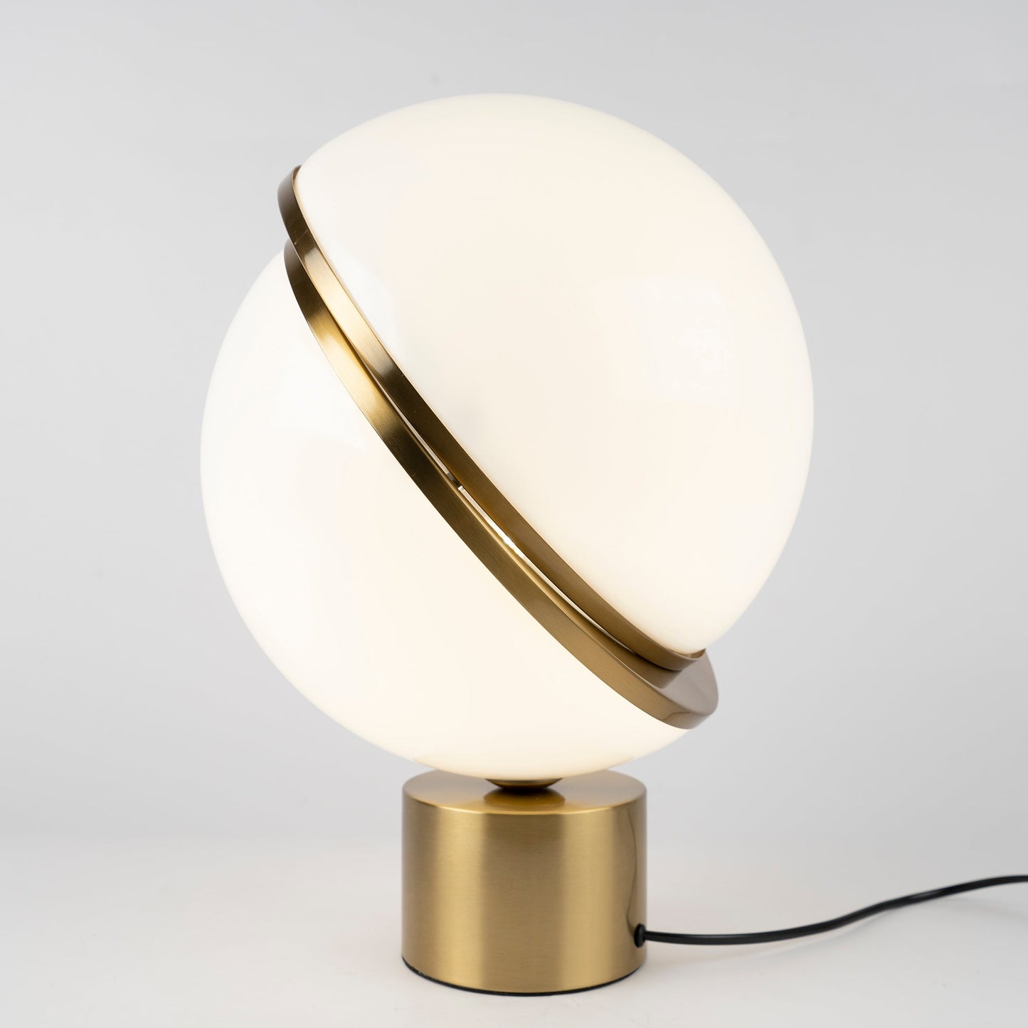 LuxeMoonbeam - Table Lamp with Unique Crescent Design and Cozy Radiance