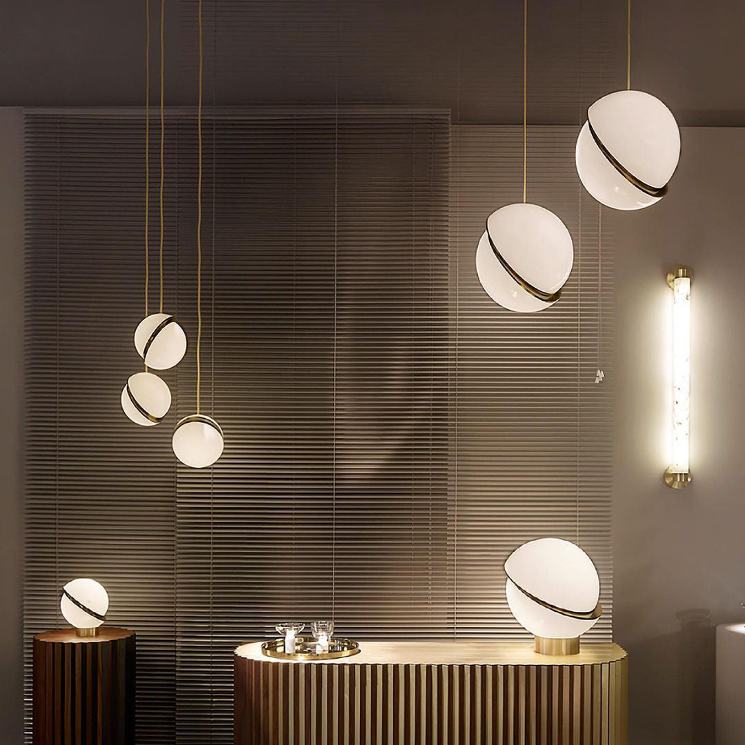 LuxeMoonbeam - Table Lamp with Unique Crescent Design and Cozy Radiance