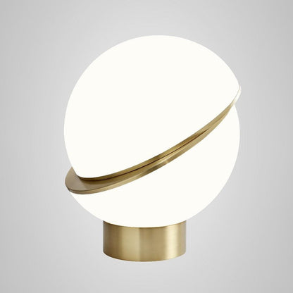 LuxeMoonbeam - Table Lamp with Unique Crescent Design and Cozy Radiance