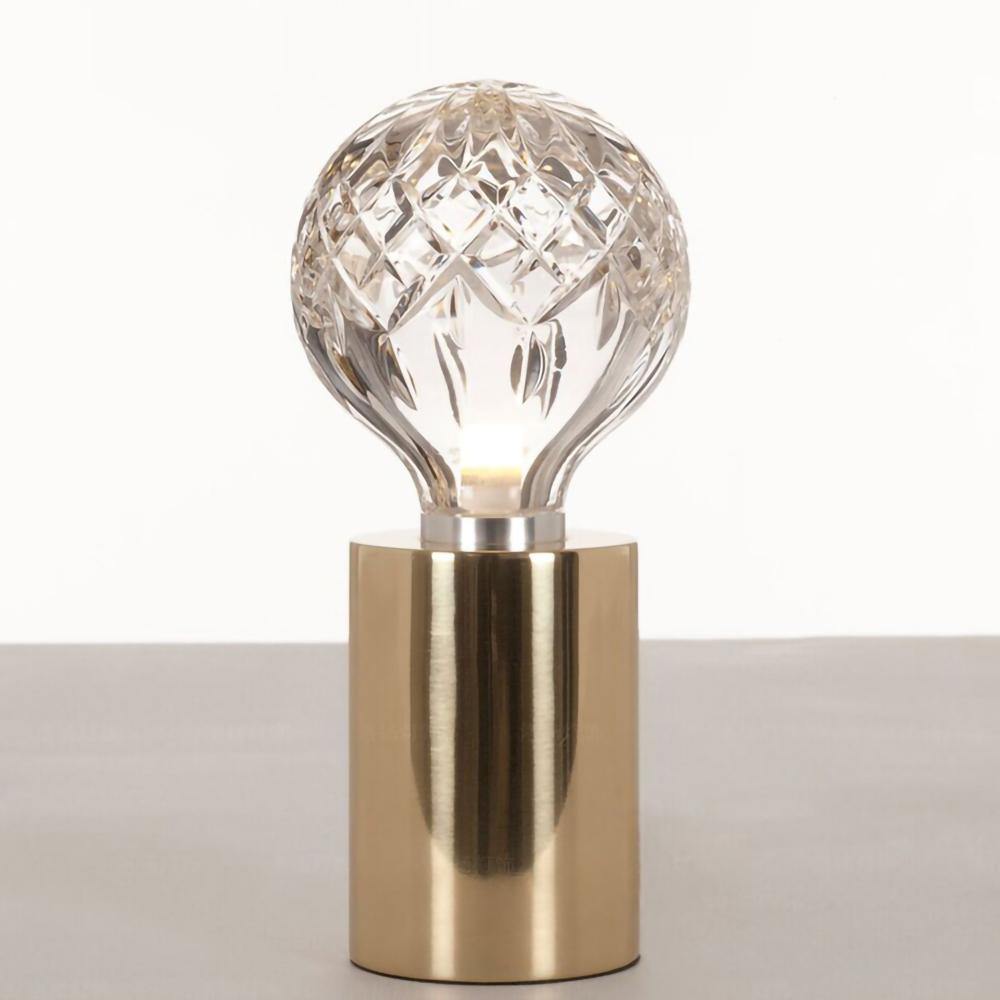 LuxeSphere - Table Lamp with Lustrous Crystal Ball and Soft Lighting