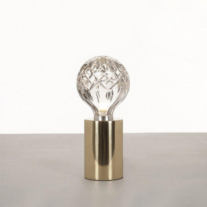LuxeSphere - Table Lamp with Lustrous Crystal Ball and Soft Lighting
