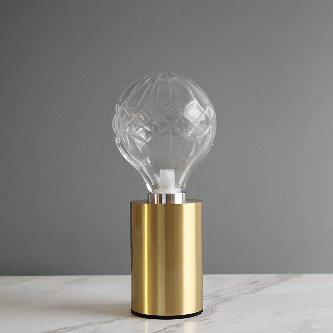 LuxeSphere - Table Lamp with Lustrous Crystal Ball and Soft Lighting