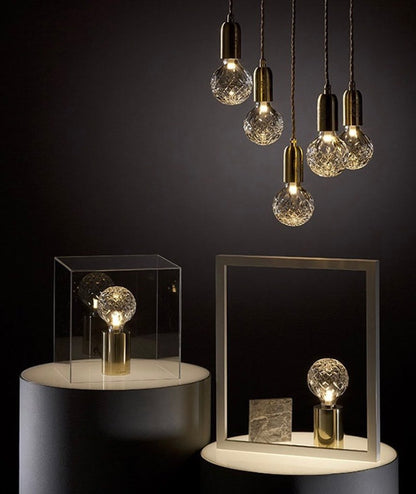 LuxeSphere - Table Lamp with Lustrous Crystal Ball and Soft Lighting