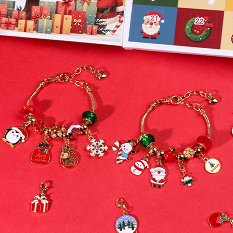 CrystalJoy | Festive Colorful Children's Christmas Countdown Bracelet 4