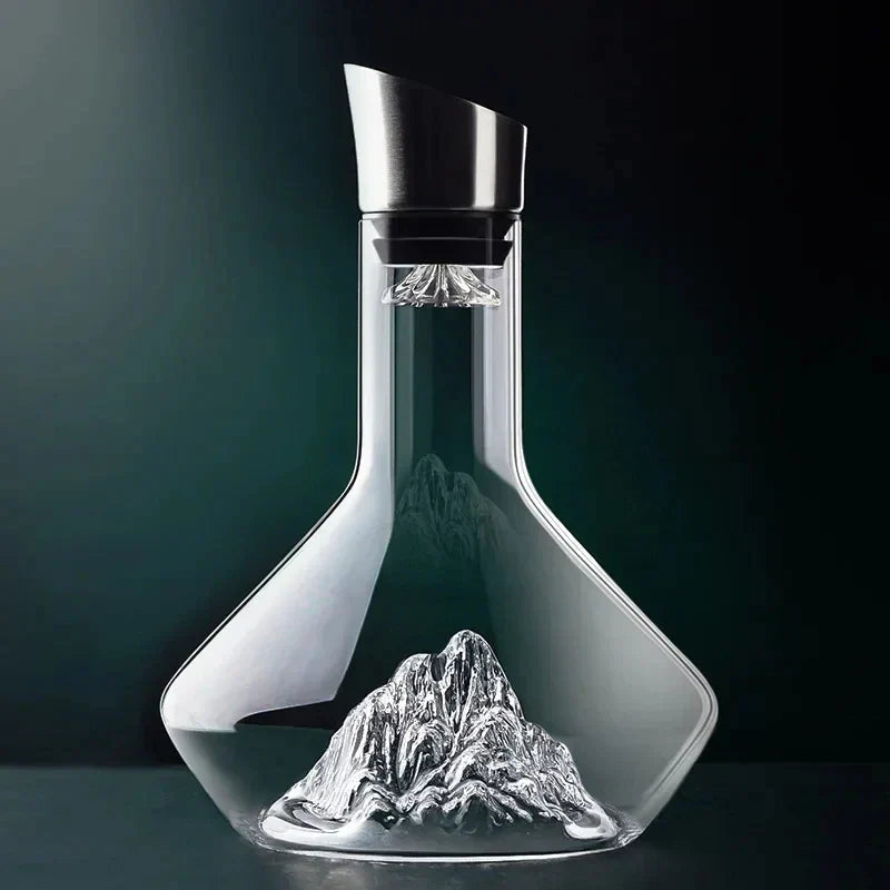 CrystalWave | Elegant Handmade Lead-Free Crystal Wine Decanter 1500ml 0